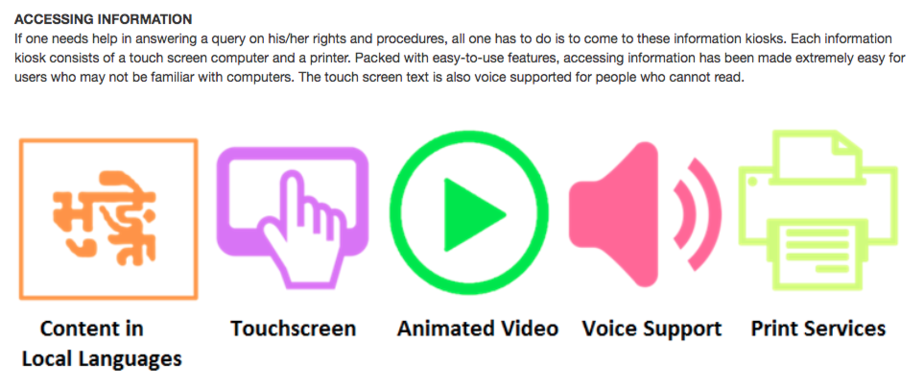 .Nyayapath kiosks have been set up in Jharkhand and Chattisgarh. Here, people can learn more about the laws that affect them.
